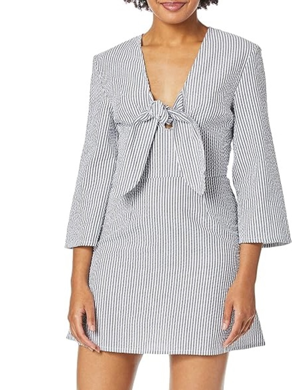 The Fifth Label Sz S Anagram Stripped Coastal Mini Dress